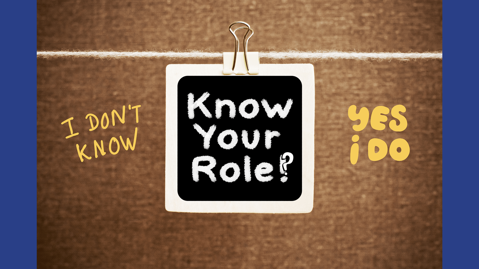 Do you know your role in the team? Yes, I do. No, I don't. goldWERTe answers on how you can contribute to the structure of your team and work more efficiently.